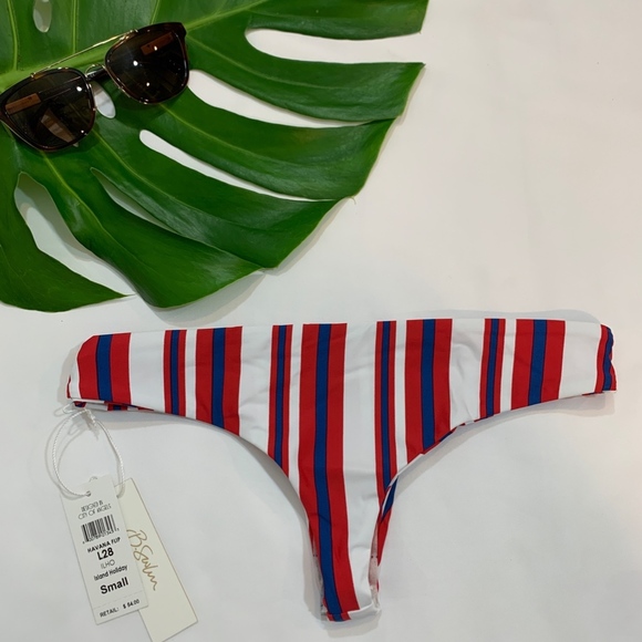 NWT SET B Swim Halter Bikini Top‎ + Brazilian Bottom XS Small Medium Large - Picture 7 of 8